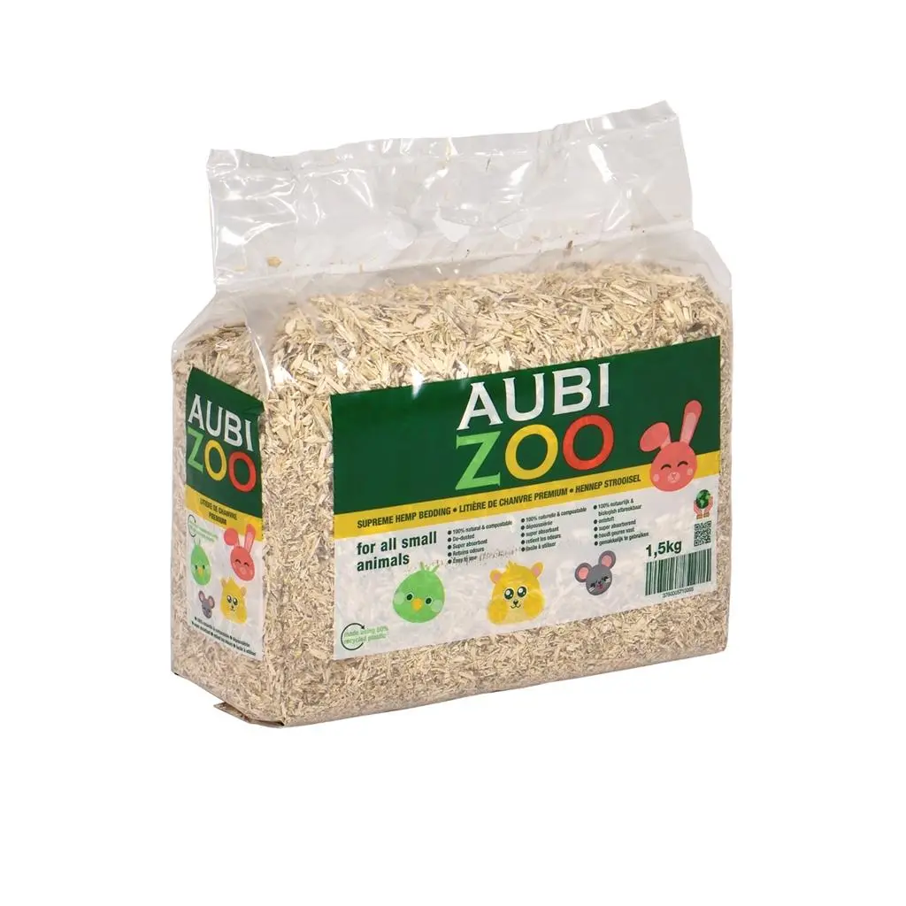 AUBIZOO Hampestrøelse 1,5 kg